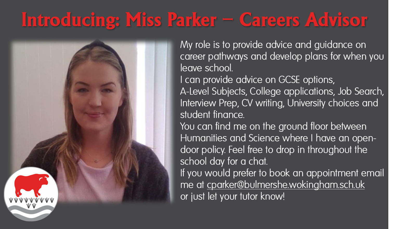 Miss parker careers advisor