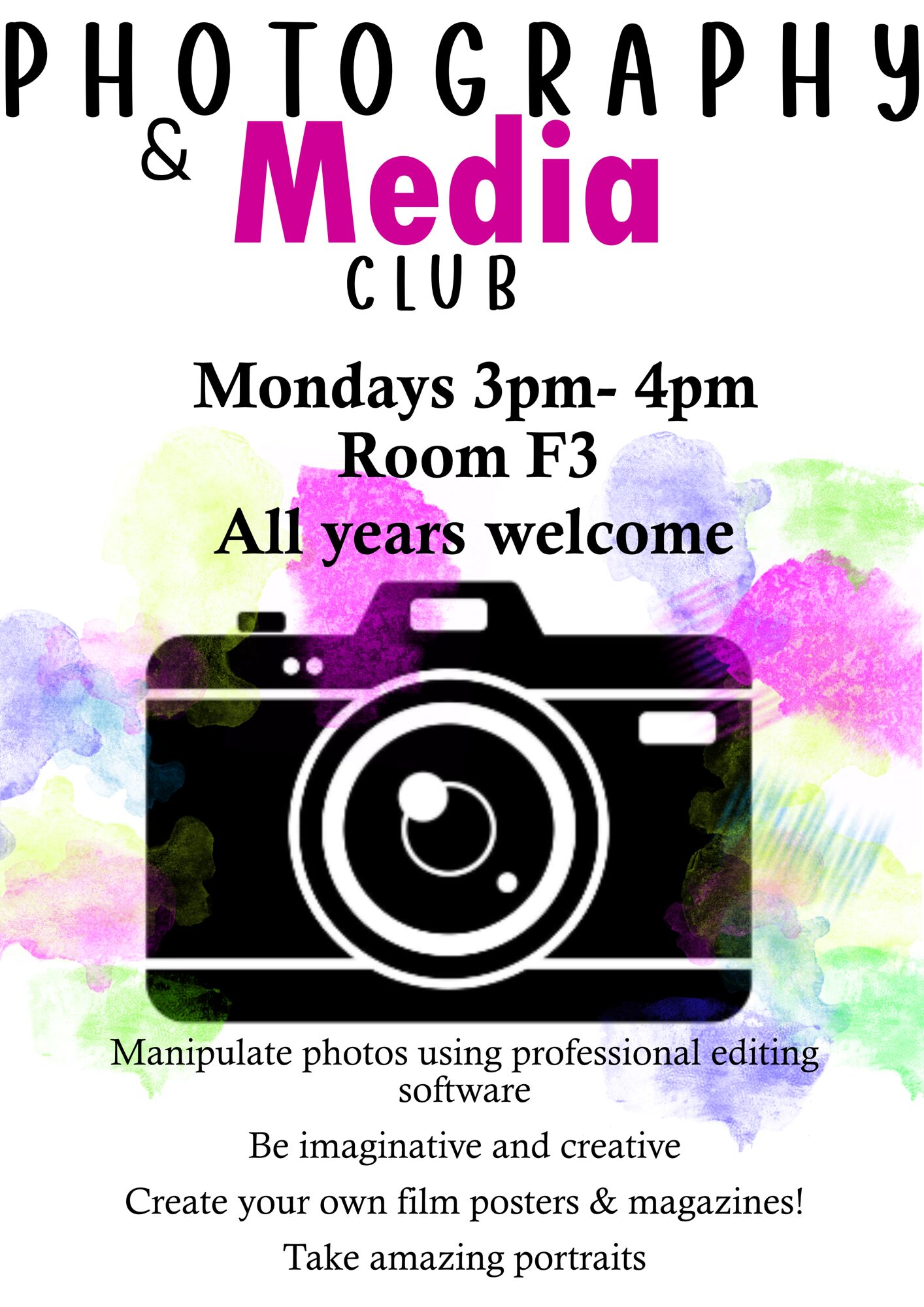 Photography club poster