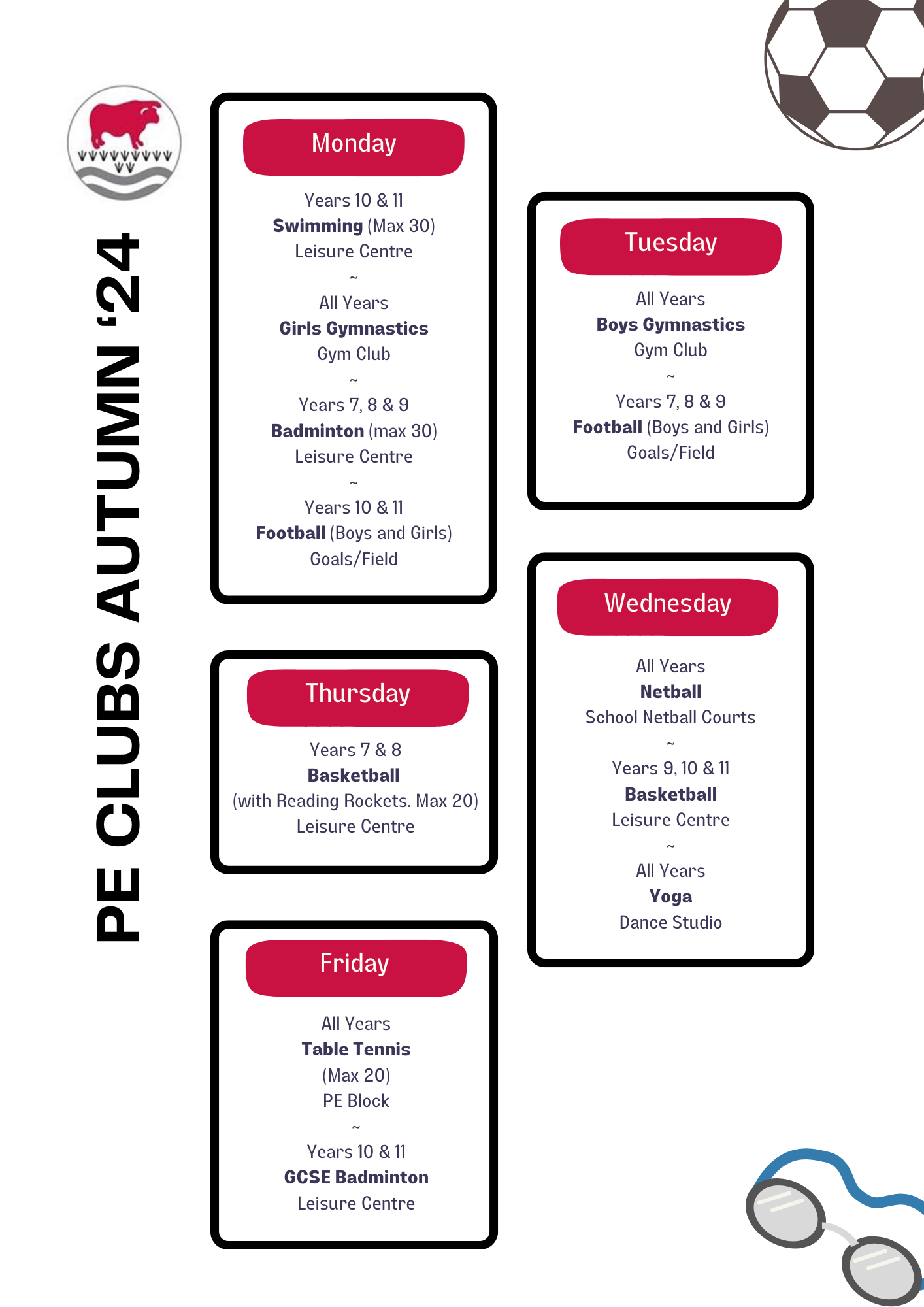 Pe clubs autumn 24